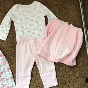 Carter's Matching Sets - Baby girl elephant outfits Carter's Matching Sets - Baby girl elephant outfits